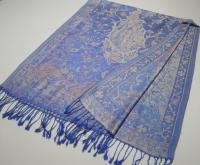 Reversible Soft Pashmina Shawl & Scarf for Women, Jacquard Brocade, Shawl, Sarong or Head Wraps