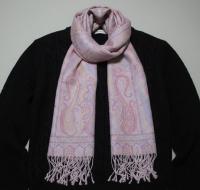 Soft Pashmina Shawl & Scarf for Women, Jacquard Brocade, Shawl, Sarong or Head Wraps