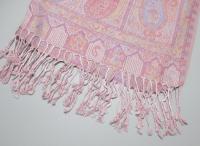 Soft Pashmina Shawl & Scarf for Women, Jacquard Brocade, Shawl, Sarong or Head Wraps