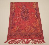 Reversible Soft Pashmina Shawl & Scarf for Women, Jacquard Brocade, Shawl, Sarong or Head Wraps