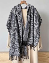 Reversible Soft Pashmina Shawl & Scarf for Women, Jacquard Brocade, Shawl, Sarong or Head Wraps