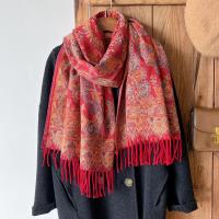 Reversible Soft Pashmina Shawl & Scarf for Women, Jacquard Brocade, Shawl, Sarong or Head Wraps