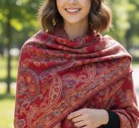 Reversible Soft Pashmina Shawl & Scarf for Women, Jacquard Brocade, Shawl, Sarong or Head Wraps