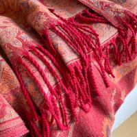 Reversible Soft Pashmina Shawl & Scarf for Women, Jacquard Brocade, Shawl, Sarong or Head Wraps