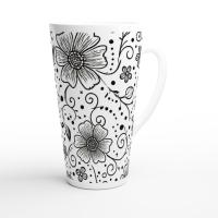 Latte 17oz Ceramic Mug - Coffee or Tea Cup, Extra Tall