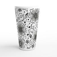 Latte 17oz Ceramic Mug - Coffee or Tea Cup, Extra Tall