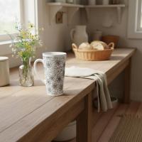 Latte 17oz Ceramic Mug - Coffee or Tea Cup, Extra Tall