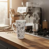 Latte 17oz Ceramic Mug - Coffee or Tea Cup, Extra Tall