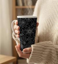 Latte 17oz Ceramic Mug - Coffee or Tea Cup, Extra Tall