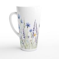 Latte 17oz Ceramic Mug - Coffee or Tea Cup, Extra Tall