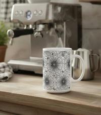 Floral Cups -  Large and Small Ceramic Mugs