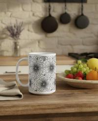 Floral Cups -  Large and Small Ceramic Mugs