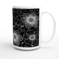 Floral Cups -  Large and Small Ceramic Mugs