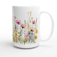 Floral Cups -  Large and Small Ceramic Mugs