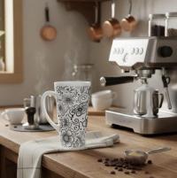 Latte 17oz Ceramic Mug - Coffee or Tea Cup, Extra Tall