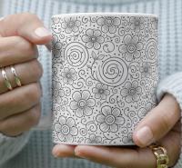 Floral Cups -  Large and Small Ceramic Mugs