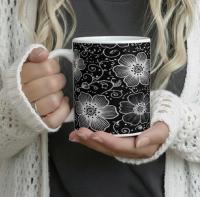 Floral Cups -  Large and Small Ceramic Mugs
