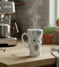 Latte 17oz Ceramic Mug - Coffee or Tea Cup, Extra Tall