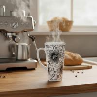 Latte 17oz Ceramic Mug - Coffee or Tea Cup, Extra Tall