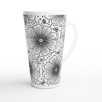 Latte 17oz Ceramic Mug - Coffee or Tea Cup, Extra Tall