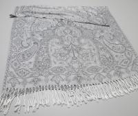 Reversible Soft Pashmina Shawl & Scarf for Women, Jacquard Brocade, Shawl, Sarong or Head Wraps