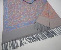 Reversible Soft Pashmina Shawl & Scarf for Women, Jacquard Brocade, Shawl, Sarong or Head Wraps
