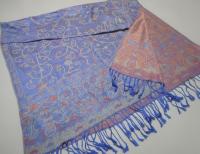 Soft Pashmina Shawl & Scarf for Women, Jacquard Brocade, Shawl, Sarong or Head Wraps