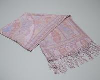 Soft Pashmina Shawl & Scarf for Women, Jacquard Brocade, Shawl, Sarong or Head Wraps