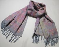 Reversible Soft Pashmina Shawl & Scarf for Women, Jacquard Brocade, Shawl, Sarong or Head Wraps