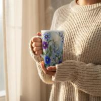 Latte 17oz Ceramic Mug - Coffee or Tea Cup, Extra Tall