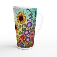 Latte 17oz Ceramic Mug - Coffee or Tea Cup, Extra Tall