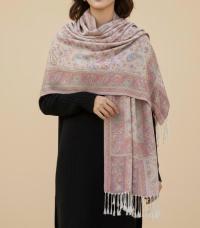 Soft Pashmina Shawl & Scarf for Women, Jacquard Brocade, Shawl, Sarong or Head Wraps