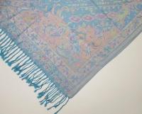 Reversible Soft Pashmina Shawl & Scarf for Women, Jacquard Brocade, Shawl, Sarong or Head Wraps