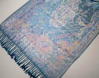 Reversible Soft Pashmina Shawl & Scarf for Women, Jacquard Brocade, Shawl, Sarong or Head Wraps