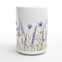 Floral Cups -  Large and Small Ceramic Mugs