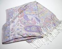 Soft Pashmina Shawl & Scarf for Women, Jacquard Brocade, Shawl, Sarong or Head Wraps