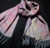 Thick Pashmina Shawl & Scarf for Women, Jacquard Brocade, Blanket Shawl