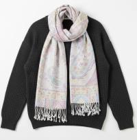 Soft Pashmina Shawl & Scarf for Women, Jacquard Brocade, Shawl, Sarong or Head Wraps