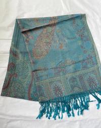 Soft Pashmina Shawl & Scarf for Women, Jacquard Brocade, Shawl, Sarong or Head Wraps