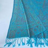 Reversible Soft Pashmina Shawl & Scarf for Women, Jacquard Brocade, Shawl, Sarong or Head Wraps