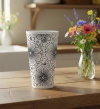 Latte 17oz Ceramic Mug - Coffee or Tea Cup, Extra Tall