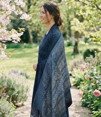Soft Pashmina Shawl & Scarf for Women, Jacquard Brocade, Shawl, Sarong or Head Wraps