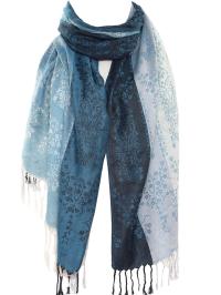 Soft Pashmina Shawl & Scarf for Women, Jacquard Brocade, Shawl, Sarong or Head Wraps