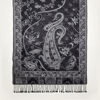 Reversible Soft Pashmina Shawl & Scarf for Women, Jacquard Brocade, Shawl, Sarong or Head Wraps