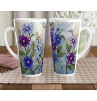Latte 17oz Ceramic Mug - Coffee or Tea Cup, Extra Tall
