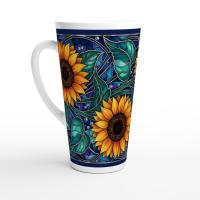 Latte 17oz Ceramic Mug - Coffee or Tea Cup, Extra Tall
