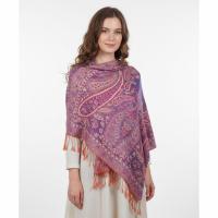 Soft Pashmina Shawl & Scarf for Women, Jacquard Brocade, Lightweight Blanket Shawl