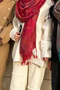 Reversible Soft Pashmina Shawl & Scarf for Women, Jacquard Brocade, Shawl, Sarong or Head Wraps