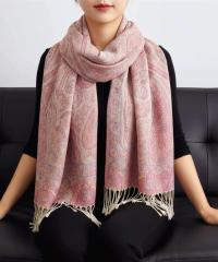 Soft Pashmina Shawl & Scarf for Women, Jacquard Brocade, Shawl, Sarong or Head Wraps