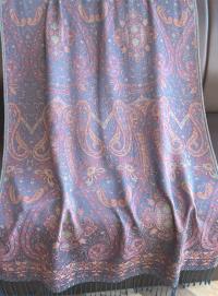Thick Pashmina Shawl & Scarf for Women, Jacquard Brocade, Blanket Shawl